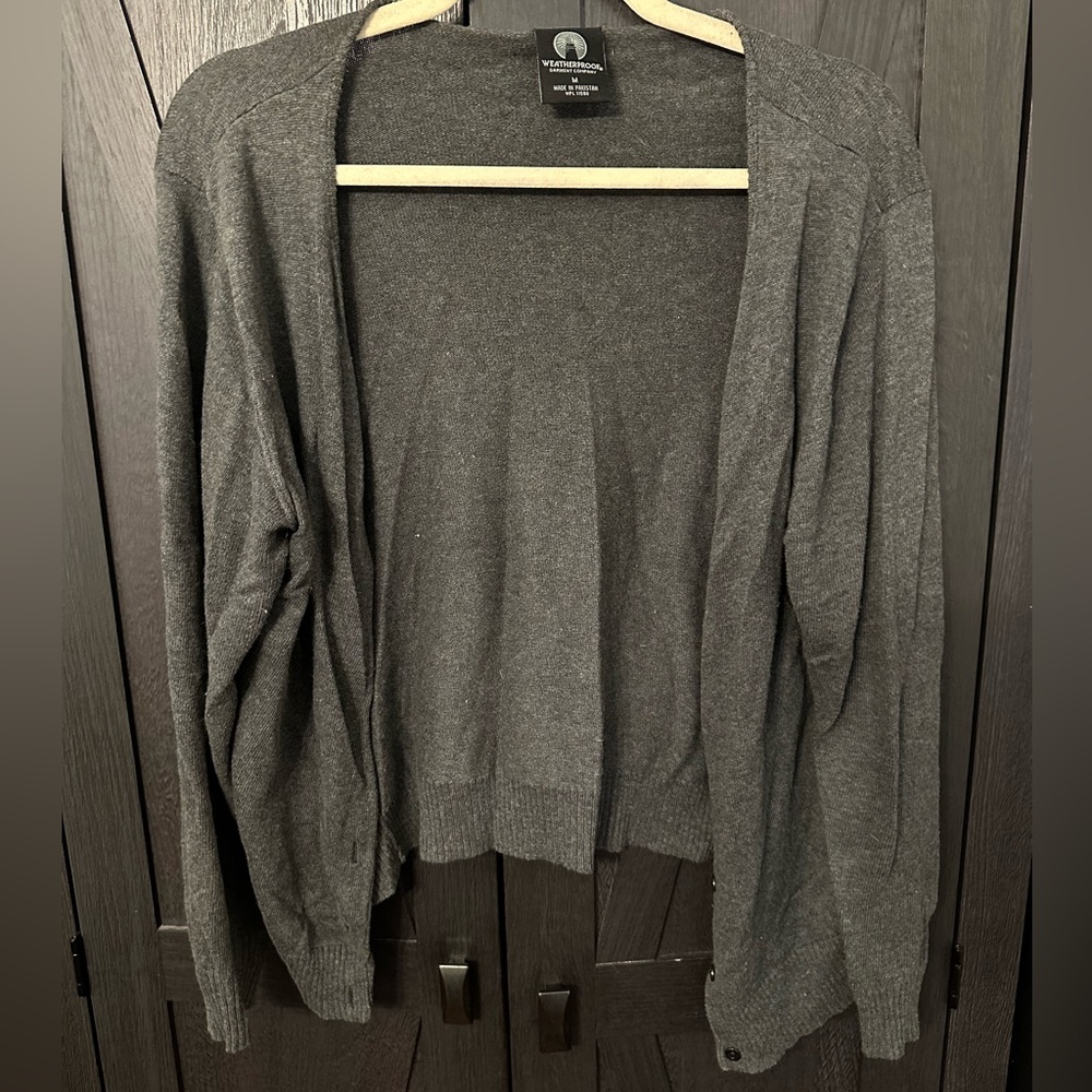Weatherproof Gray Cardigan Size Medium
